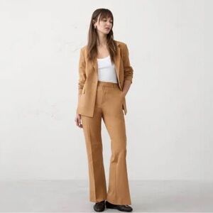Banana Republic Giovanna Sculpted Brown Bootcut Dress Pants